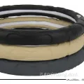 Coperchio del volante nero in pelle di agnello 38mm